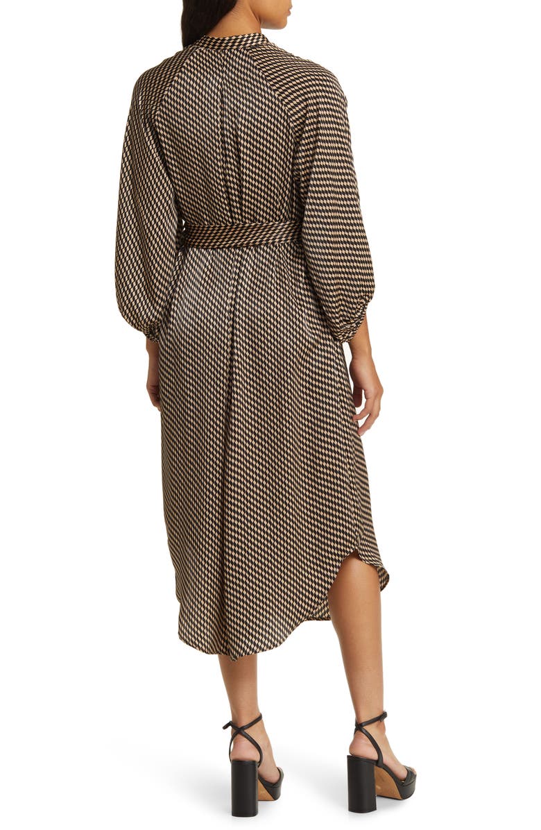 ZOE AND CLAIRE Tie Belt Midi Dress, Alternate, color, 