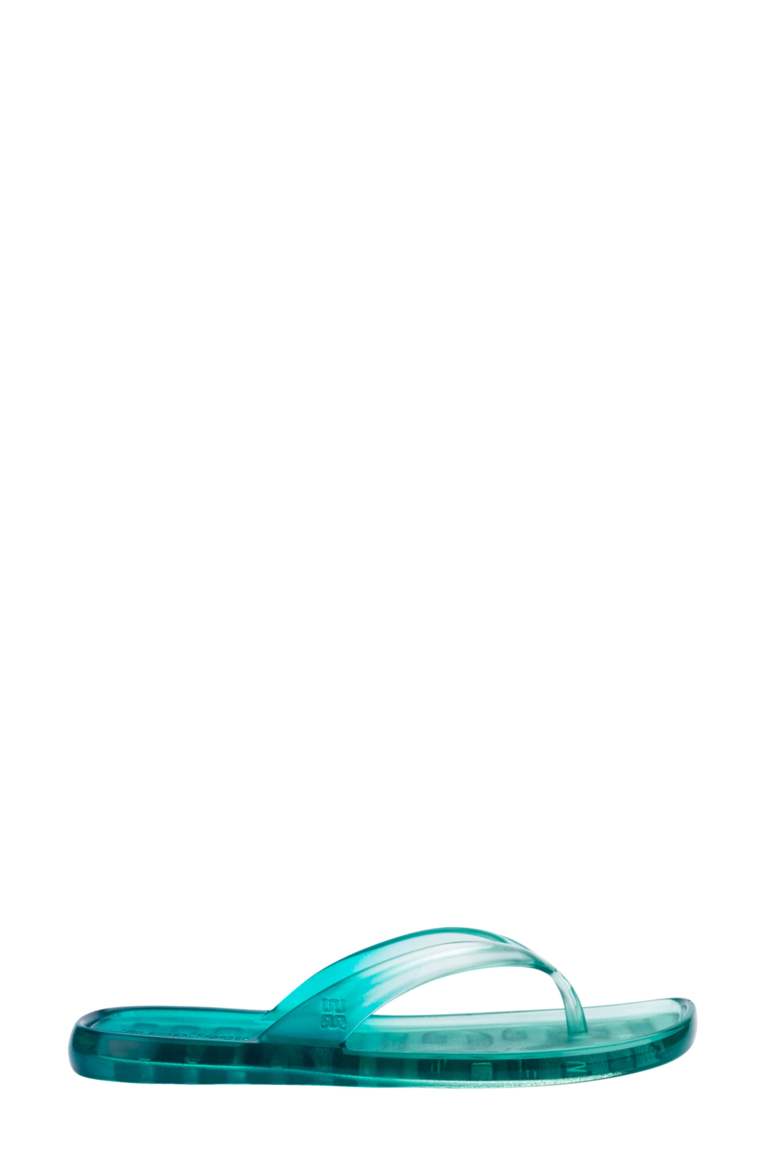 Ombré Flip Flop, Alternate, color, GREEN/ BLUE