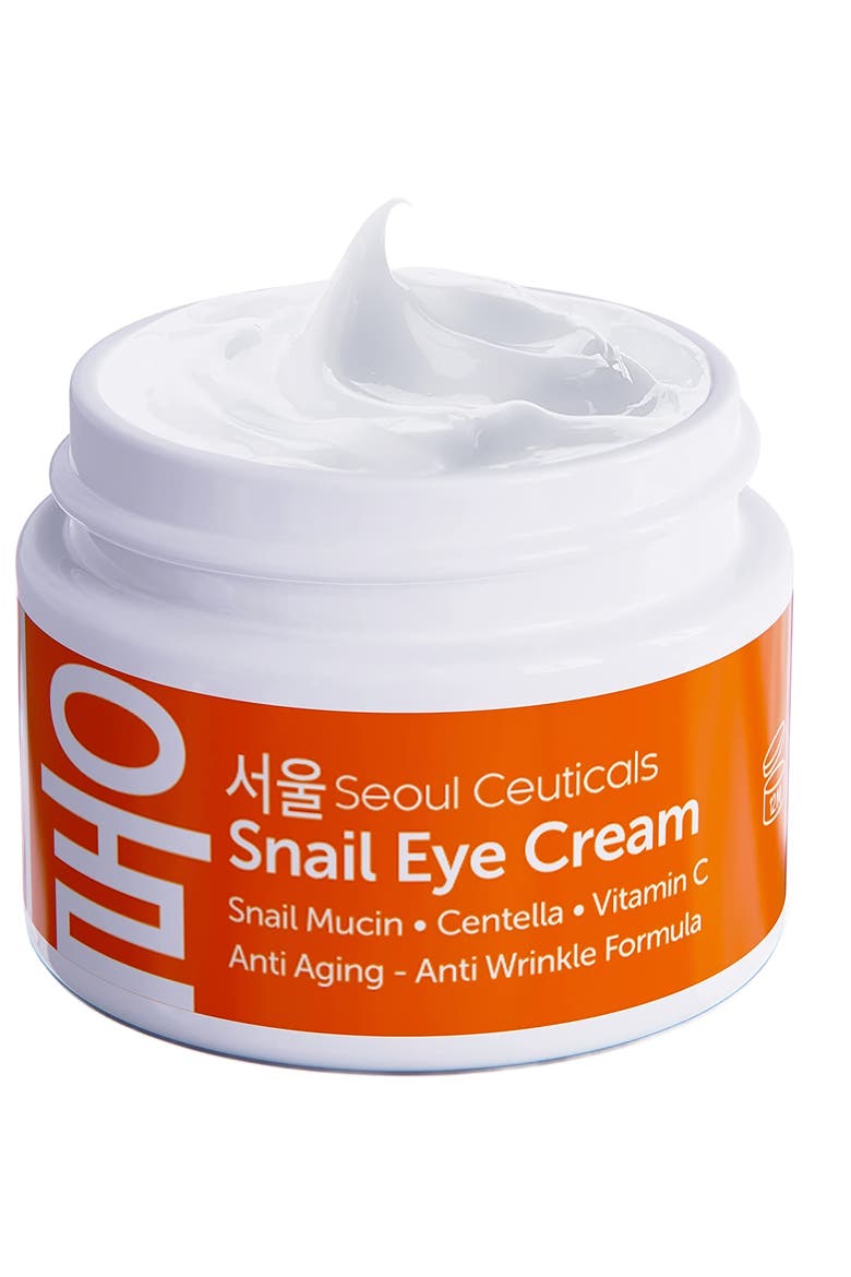 Korean Skincare Snail Eye Cream, Main, color, Clear