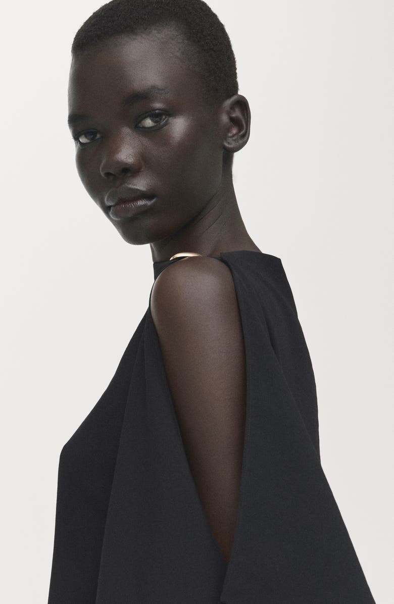 MANGO Asymmetric Ruffle Top, Alternate, color,