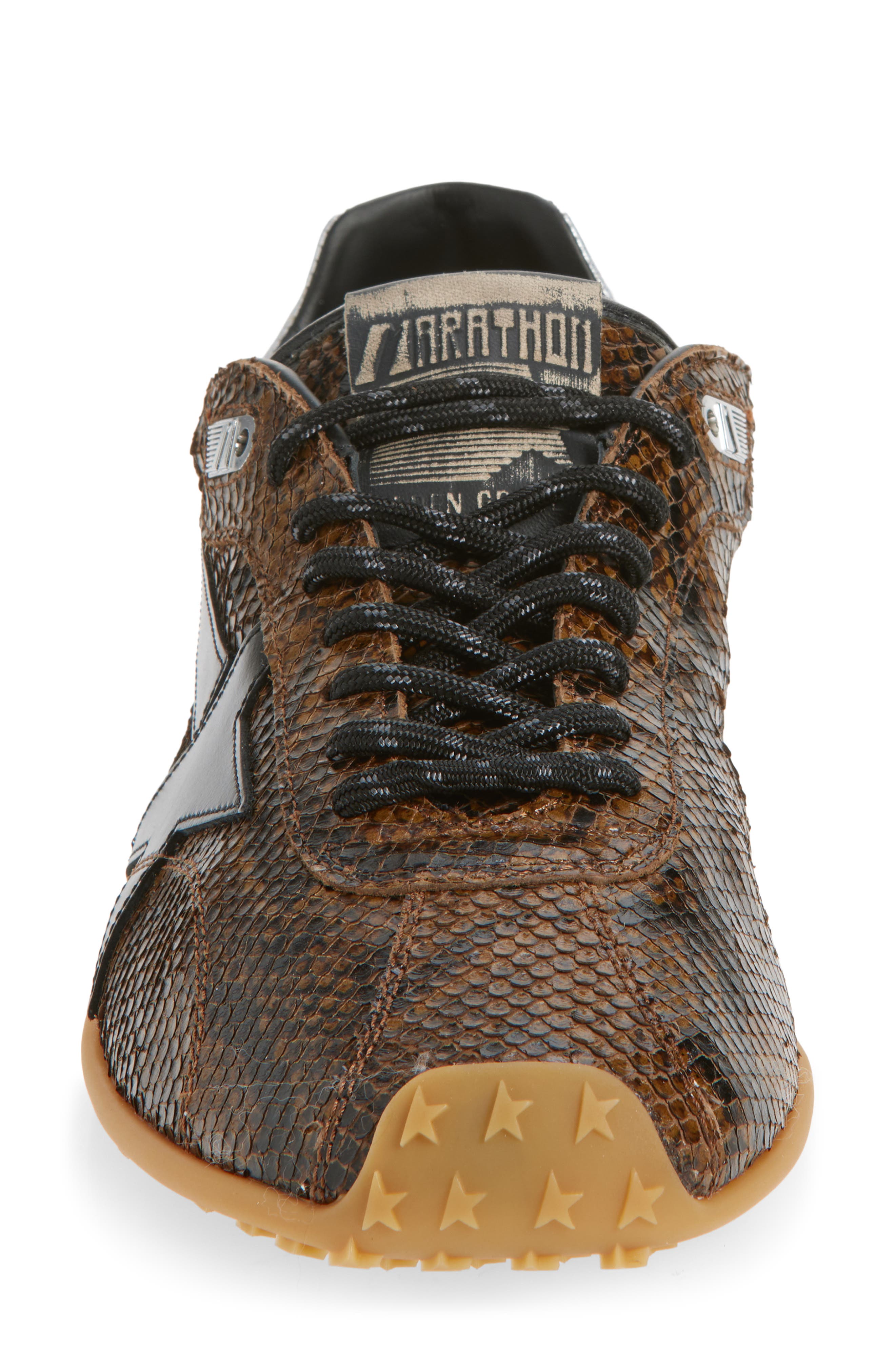 Golden Goose Marathon Speed Sneaker, Alternate, color, Brown/Silver