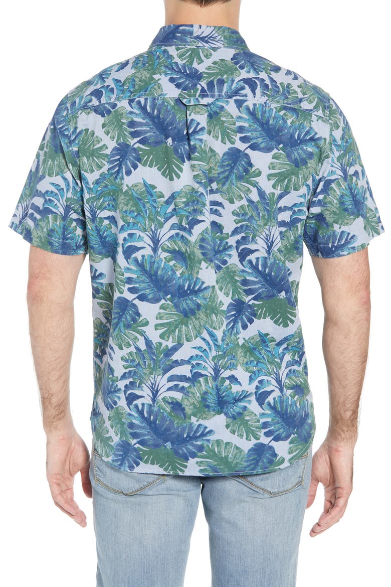 Shadow Shade Regular Fit Camp Shirt, Alternate, color, SEAGROVE