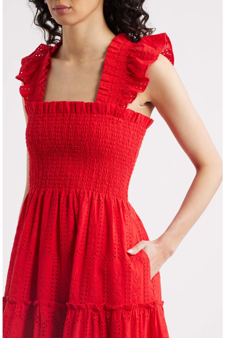 The Ellie Nap Midi Dress, Alternate, color, RED