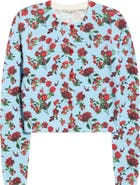 Alice + Olivia Carson Floral Print Cardigan