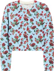 Alice + Olivia Carson Floral Print Cardigan