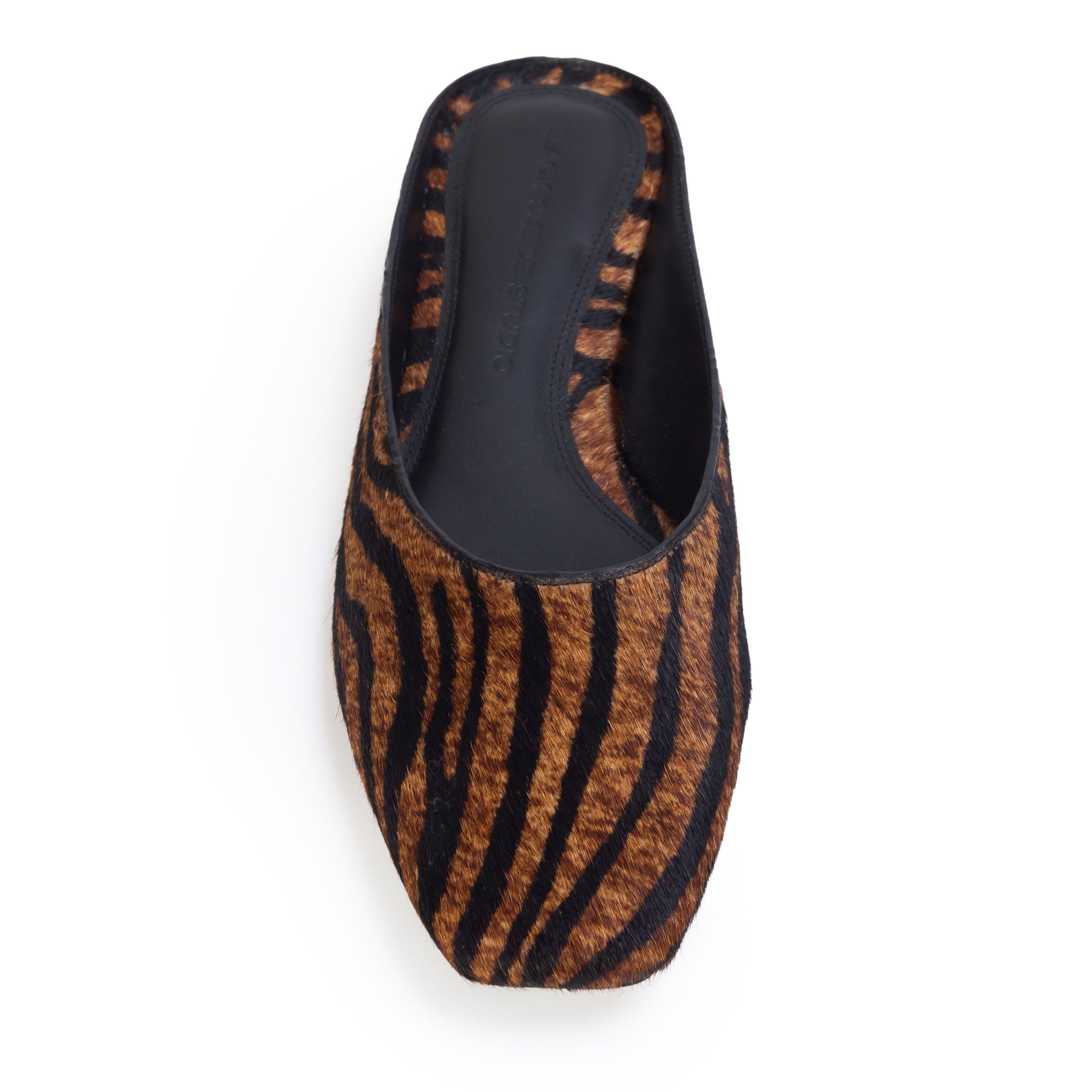 Lucia Blackless Ballerina, Alternate, color, Brown Zebra Pony Hair