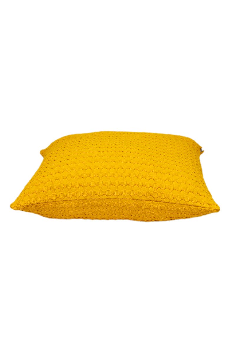 PARKLAND COLLECTION Embossed Throw Pillow, Alternate, color, Yellow
