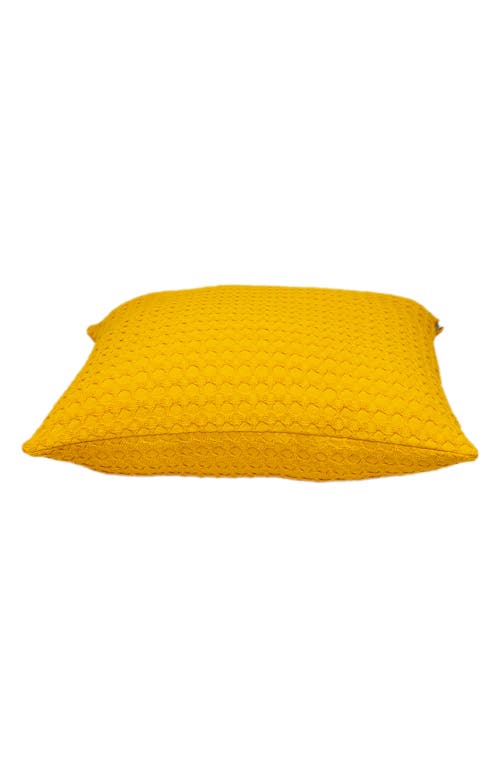 Parkland Collection Embossed Throw Pillow In Yellow