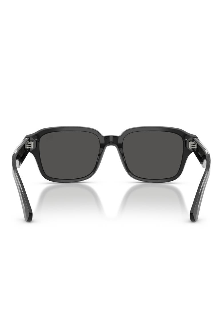 53mm Square Sunglasses, Alternate, color, GREY / DARK GREY