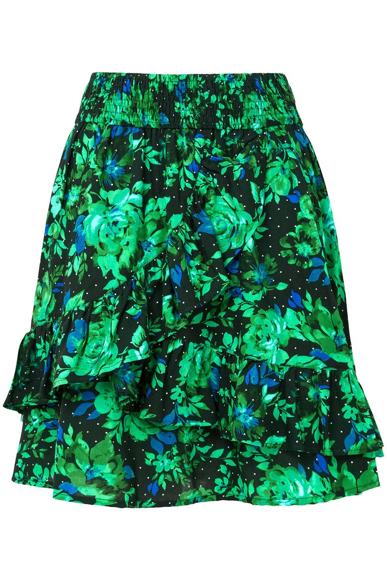 Flowy Ruffle Skirt, Alternate, color, GREEN GARDEN