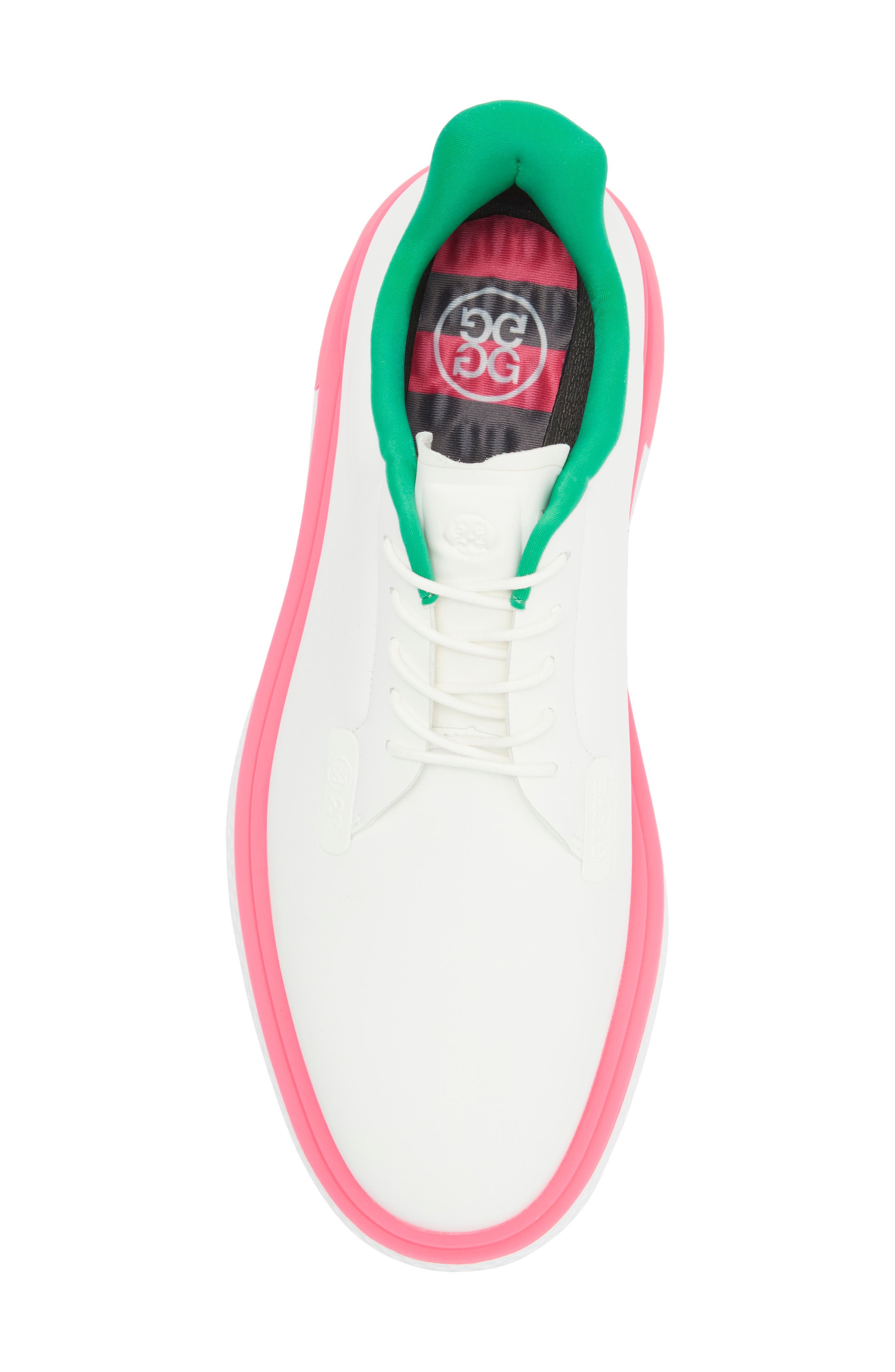 Gallivan2R Waterproof Golf Shoe, Alternate, color, SNOW / KNOCKOUT PINK