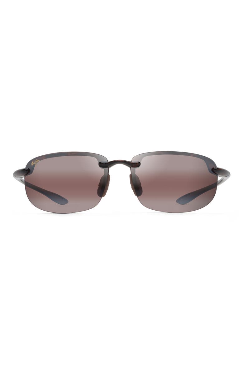 Ho'okipa 63mm PolarizedPlus®2 Rectangular Sunglasses, Main, color, TORTOISE