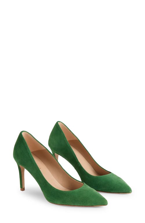 Lk Bennett Floret Pointed Toe Pump In Fern Green