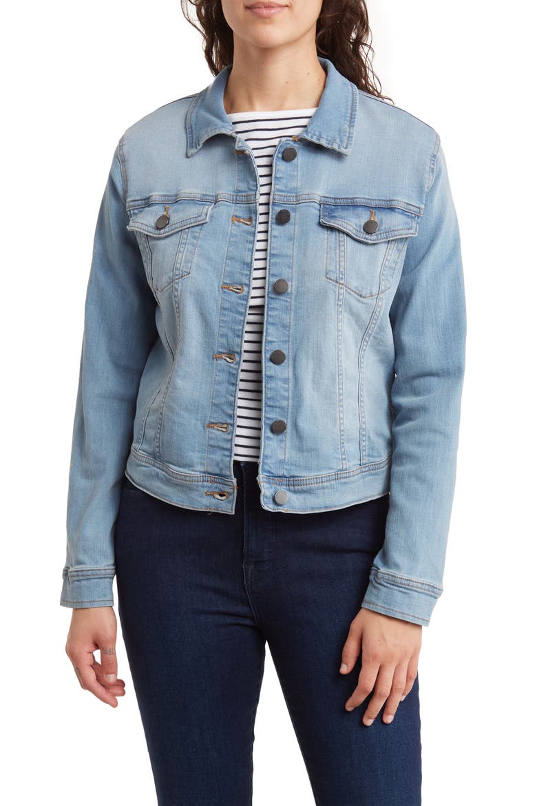 Classic Denim Jacket, Main, color, LIGHT WASH