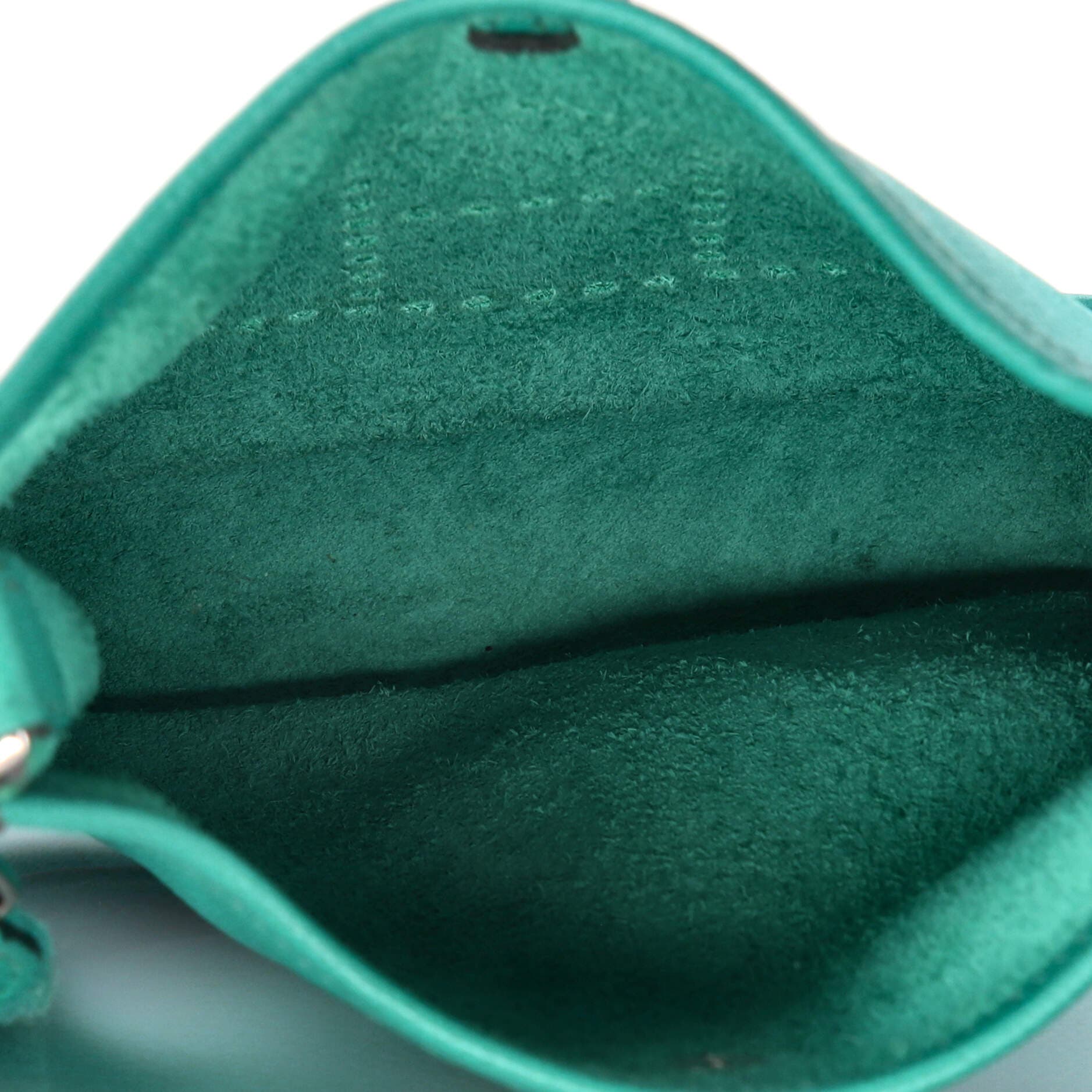 Pre-Owned Hermes Evelyne Bag Gen III Epsom TPM, Alternate, color, Bleu Paon