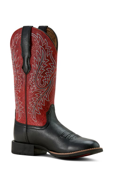 Round Up Wide Toe Stretch Western Boot (Women)
