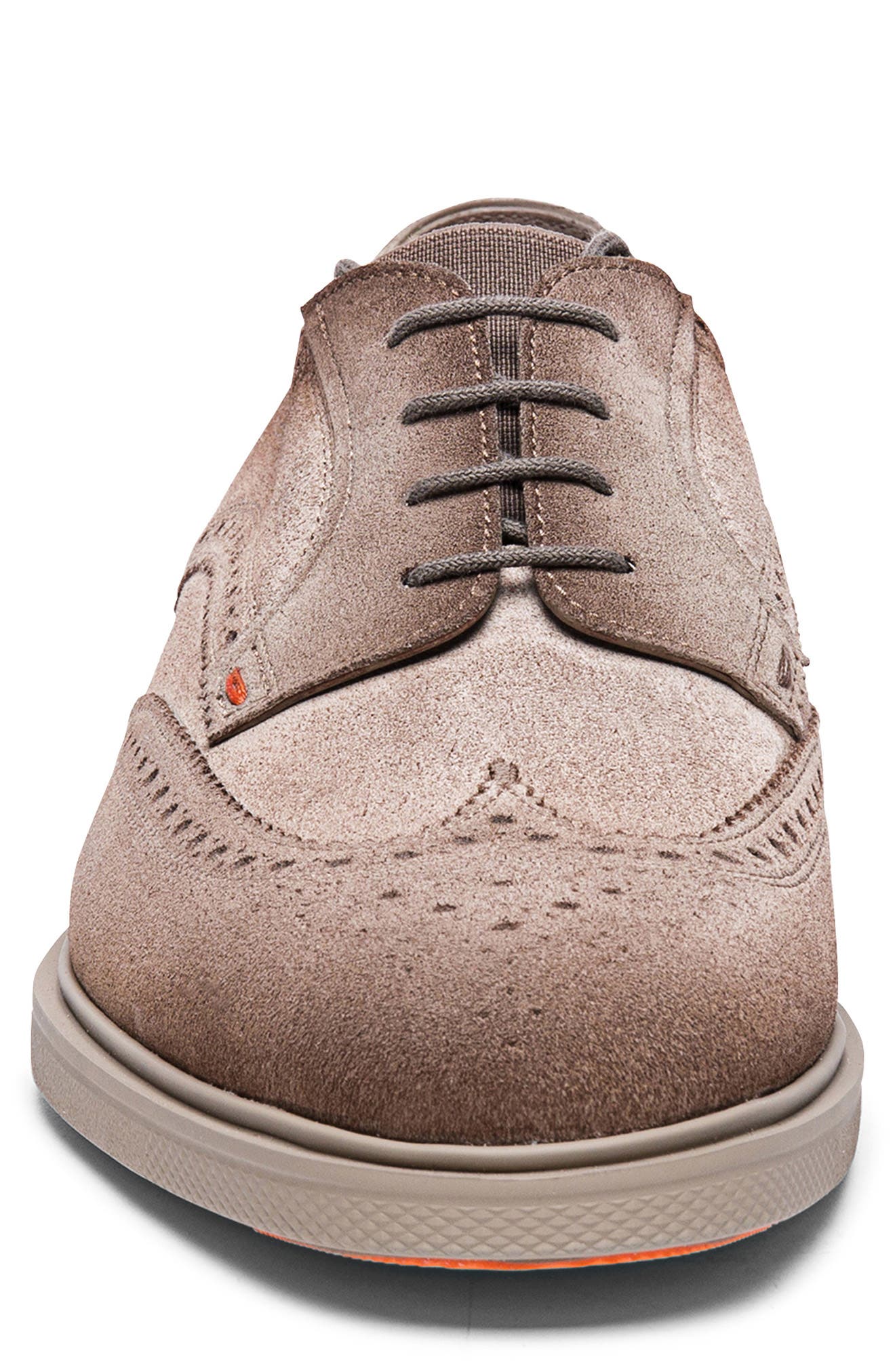 Santoni Easy Wingtip Brogue Derby, Alternate, color, Brown