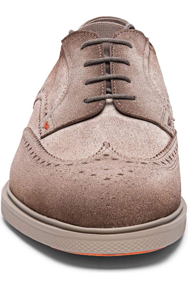 Santoni Easy Wingtip Brogue Derby, Alternate, color, Brown