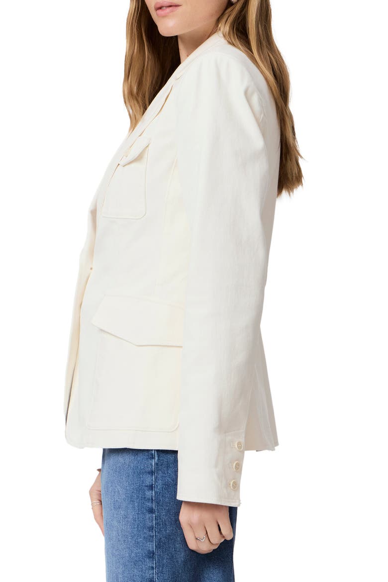 Romona Denim Blazer, Alternate, color, PALEIVORY