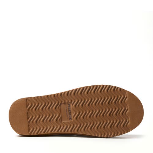 Dearfoams Fireside Grafton Quilted Genuine Shearling Clog Slipper In Chestnut