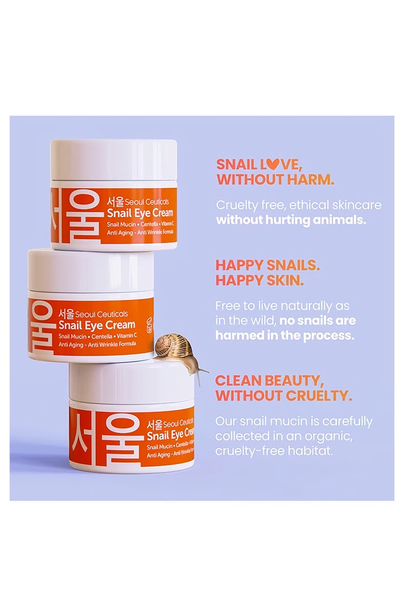 Korean Skincare Snail Eye Cream, Alternate, color, Clear