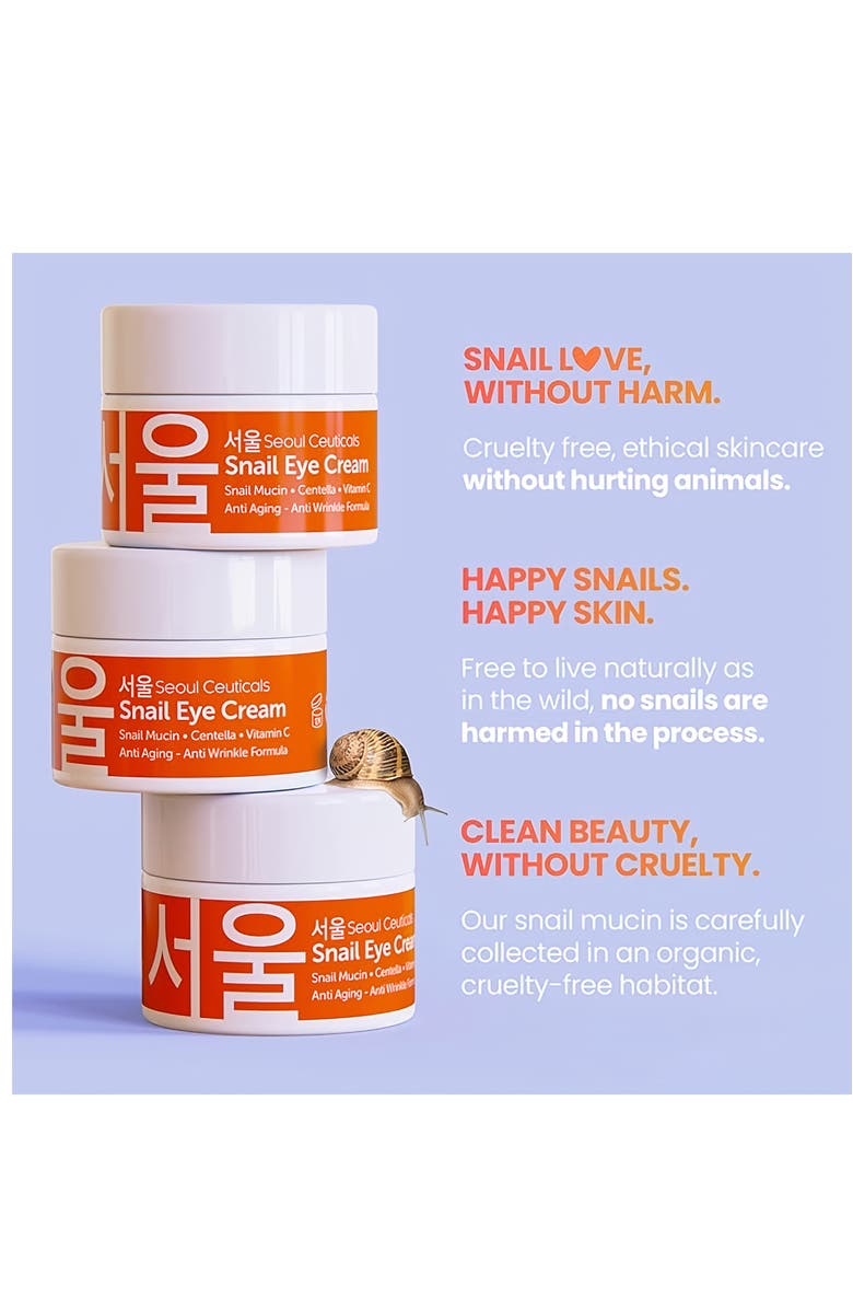 Seoul Ceuticals Korean Skincare Snail Eye Cream, Alternate, color, Clear