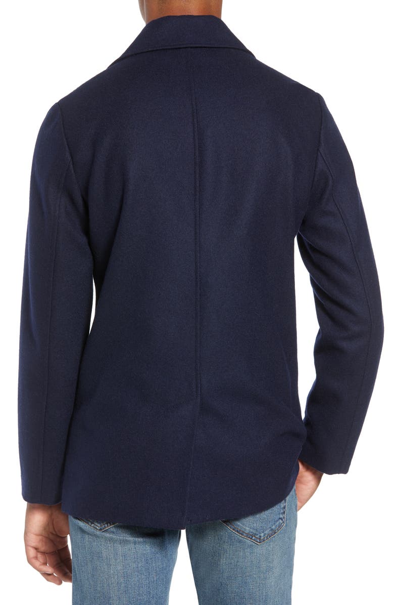 life/after/denim Slim Fit Wool Blend Peacoat, Alternate, color,