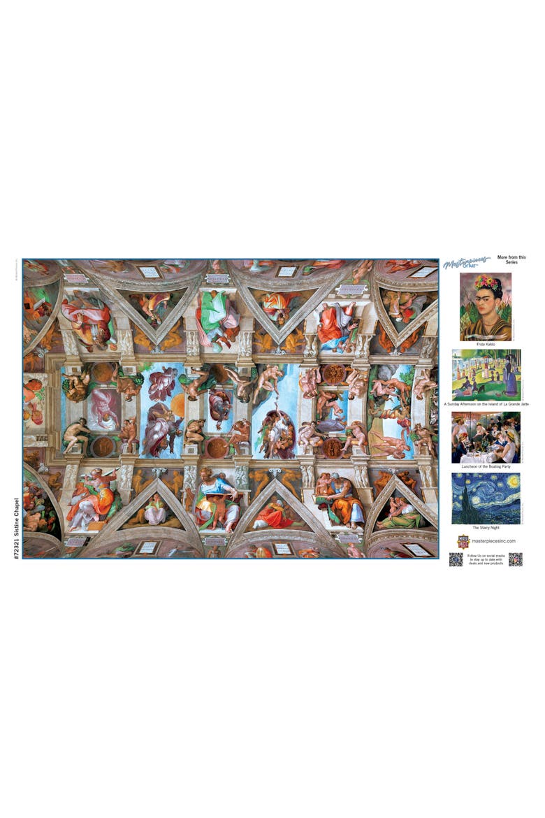 Sistine Chapel Ceiling 1000 Piece Puzzle, Alternate, color, Multicolor