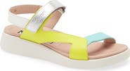 Wonders Colorblock Leather Sandal