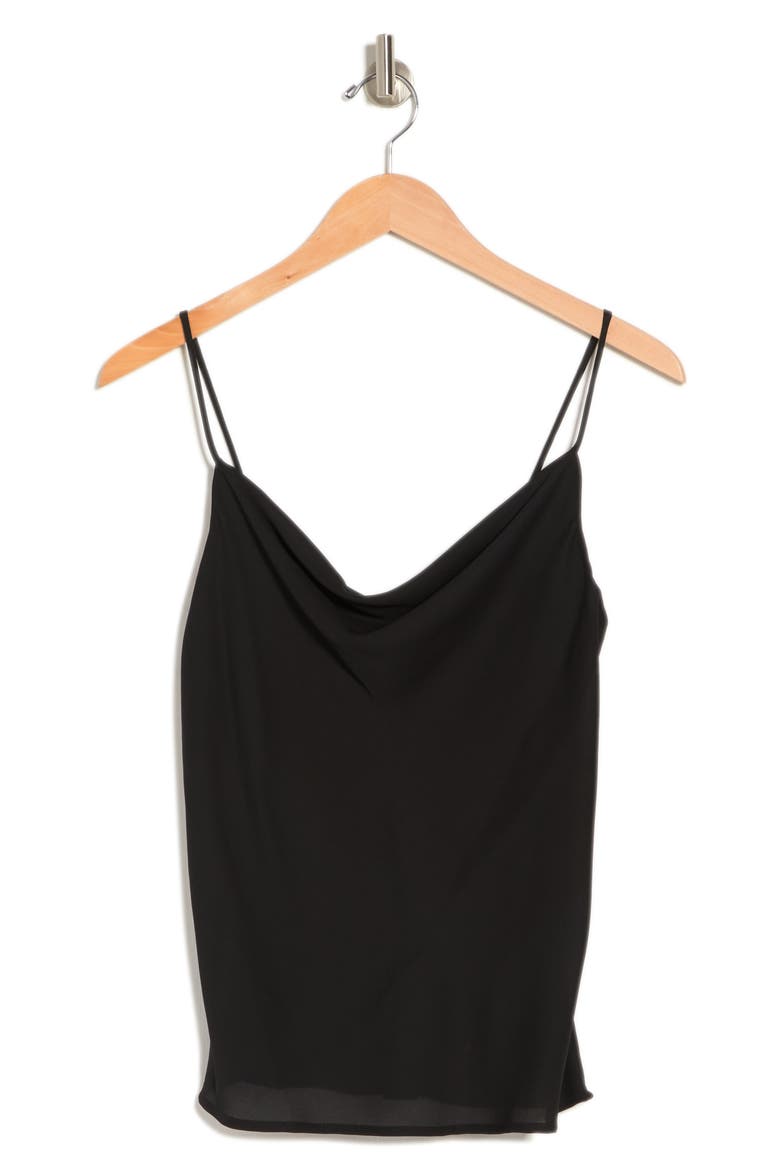 Cowl Neck Sleeveless Tank, Alternate, color, BLACK