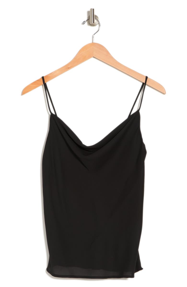 Renee C Cowl Neck Sleeveless Tank, Alternate, color, Black