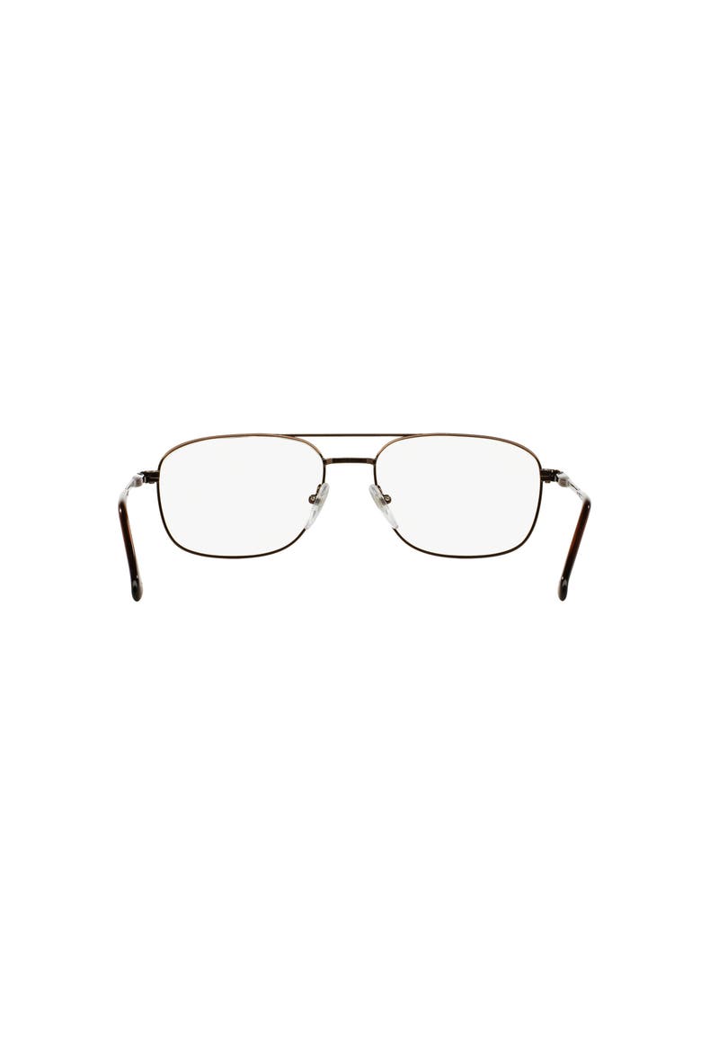 56mm Square optical glasses, Alternate, color, Brown