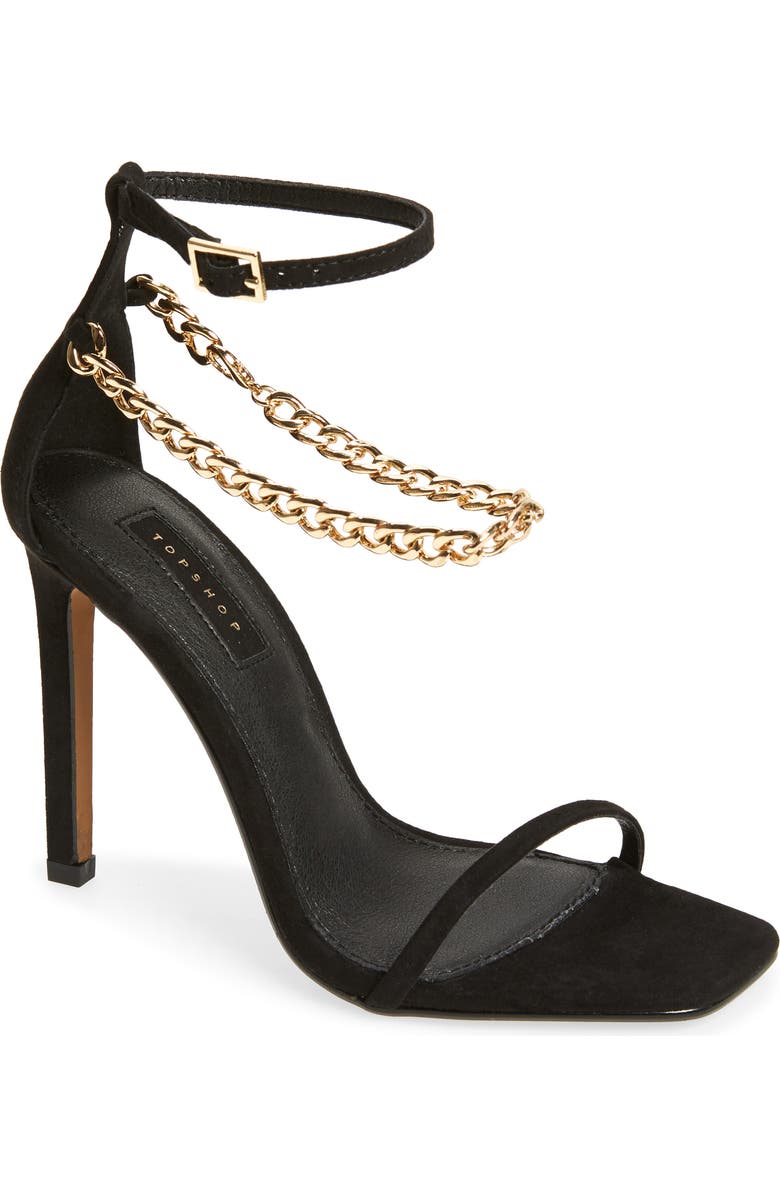 Topshop Rival Chain Strap Sandal, Main, color,