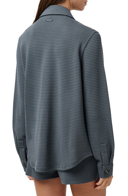 Travismathew Yacht Me Shacket In Ombre Blue