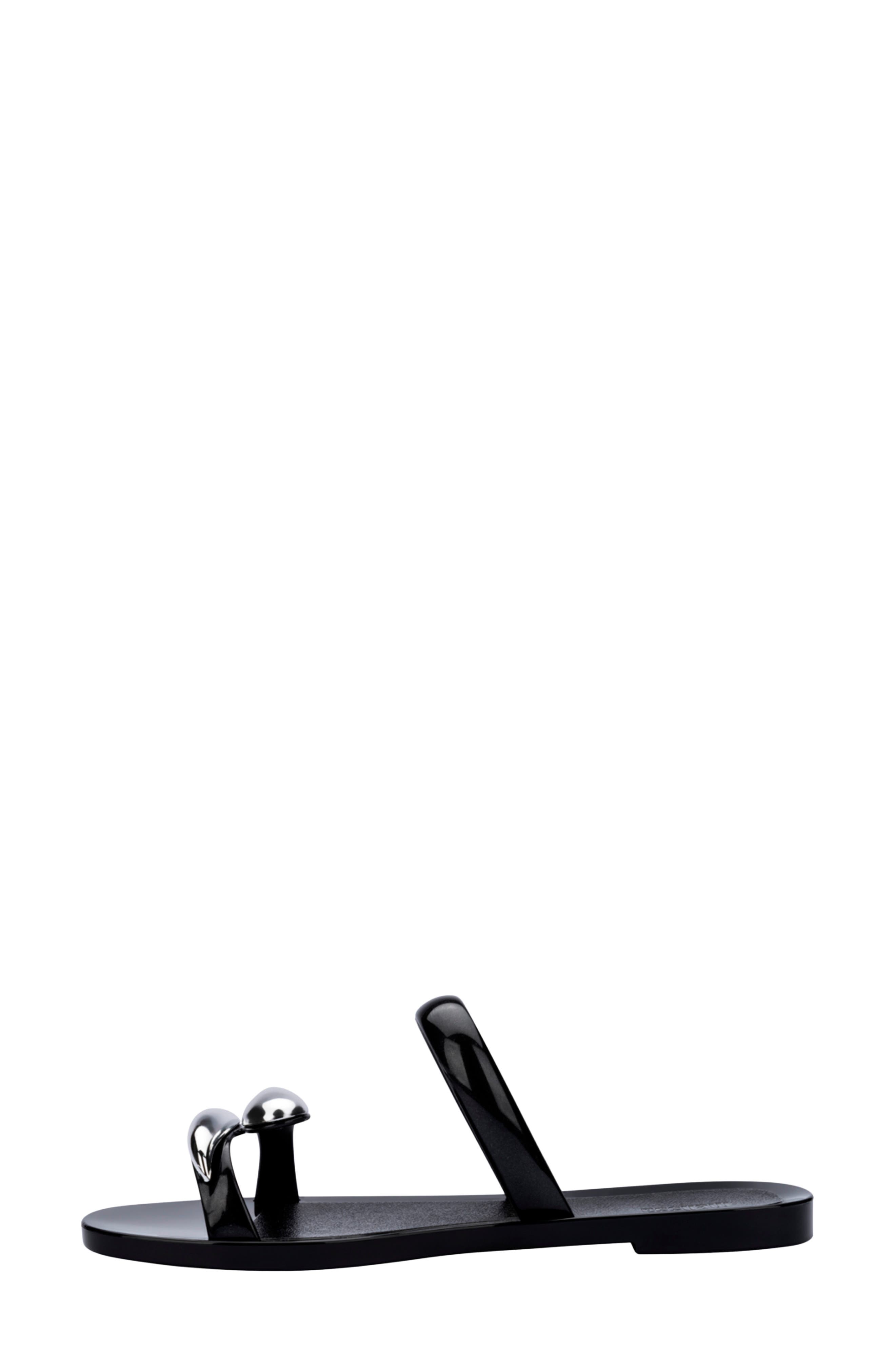 Melissa Eden Slide Sandal, Alternate, color, Black