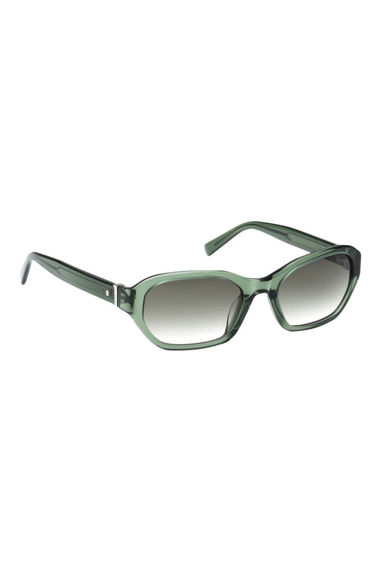 52mm Oval Sunglasses, Alternate, color, LIGHT GREEN / GRADIENT GREEN