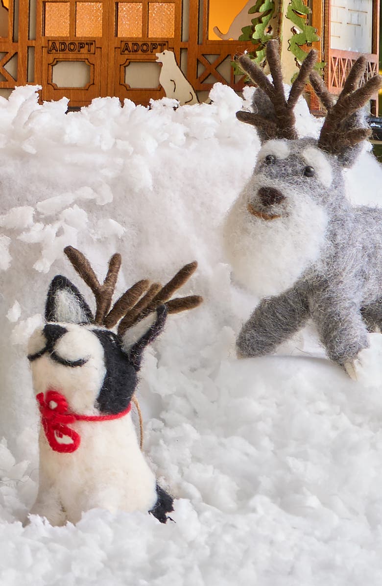 Balsam Hill Reindeer Funfest Felt Ornament Set, Alternate, color, Multicolor