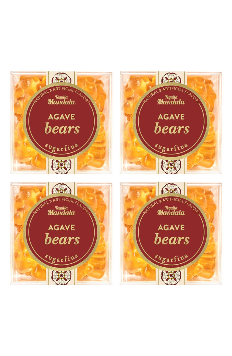 sugarfina Set of 4 Agave Bears Candy Cubes, Main, color, 