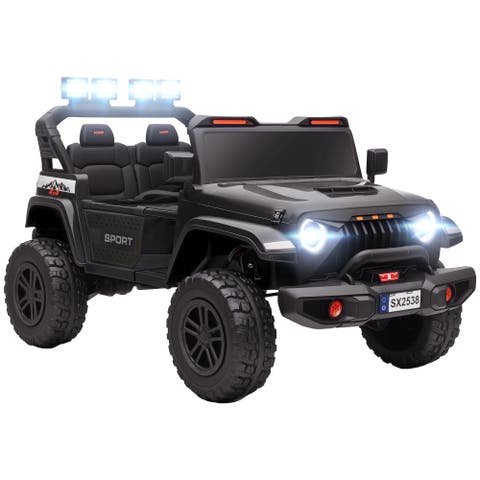 2-Seater Kids Electric Truck, 4 Motors, 5 MPH, Remote, Suspension