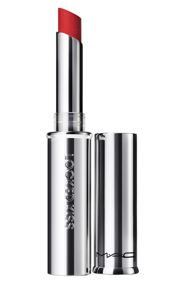 MAC Cosmetics Locked Kiss Matte 24 Hour Lipstick, Main, color, Ruby True