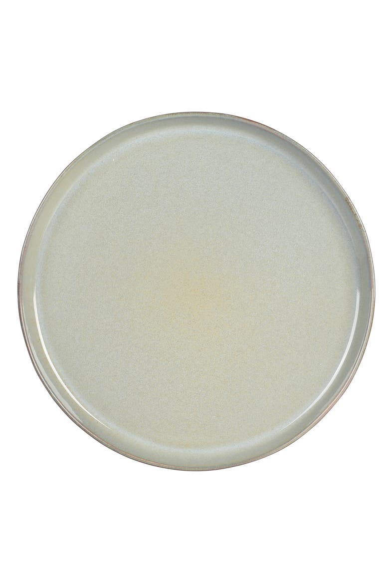 Berea Plates and Bowls Reactive Glaze Round Dishes Stoneware Ceramic Dinnerware Set -Green, Alternate, color, Green