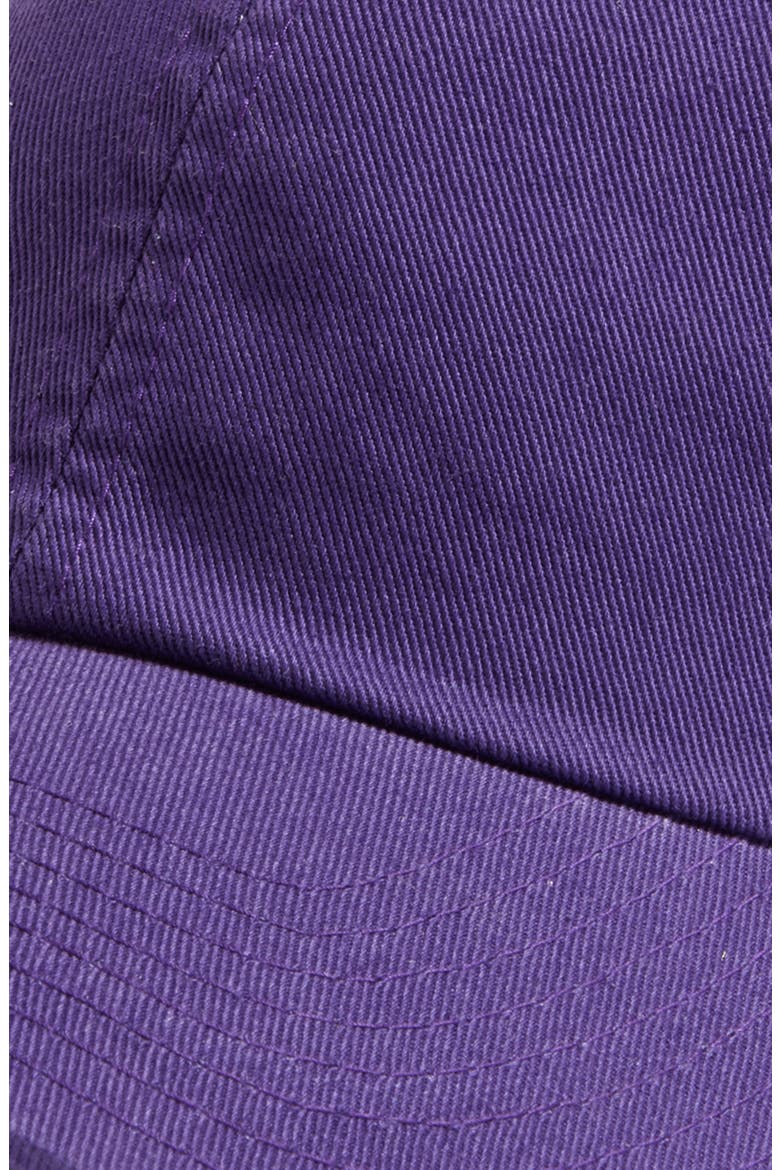 Washed Cotton Baseball Cap, Alternate, color, PURPLES