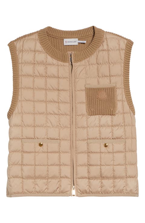 Knit & Quilted Down Vest
