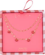 Leith Two Row Tomato Layered Necklace