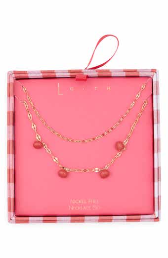 Two Row Tomato Layered Necklace