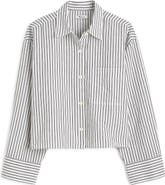 Madewell Straight Hem Linen & Cotton Button-Up Shirt