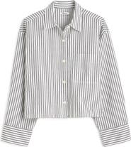 Madewell Straight Hem Linen & Cotton Button-Up Shirt