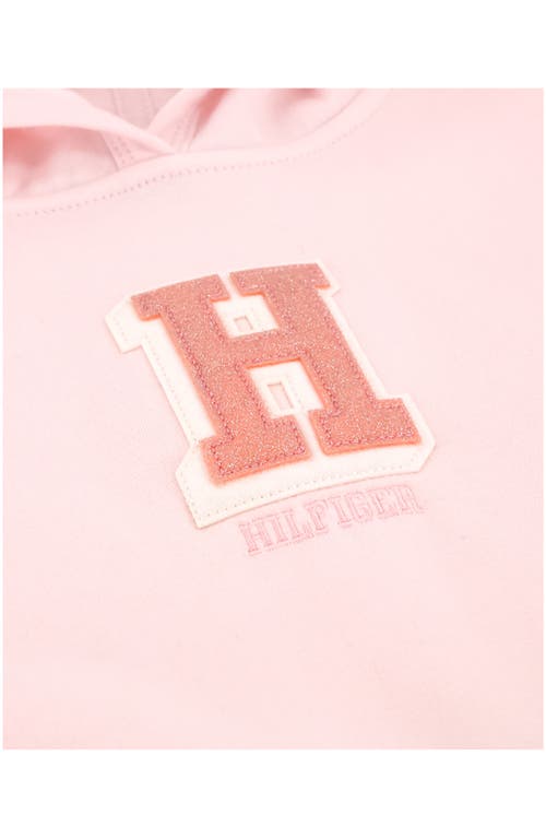 Tommy Hilfiger Initial Patch Fleece Hoodie & Joggers Set In Pink