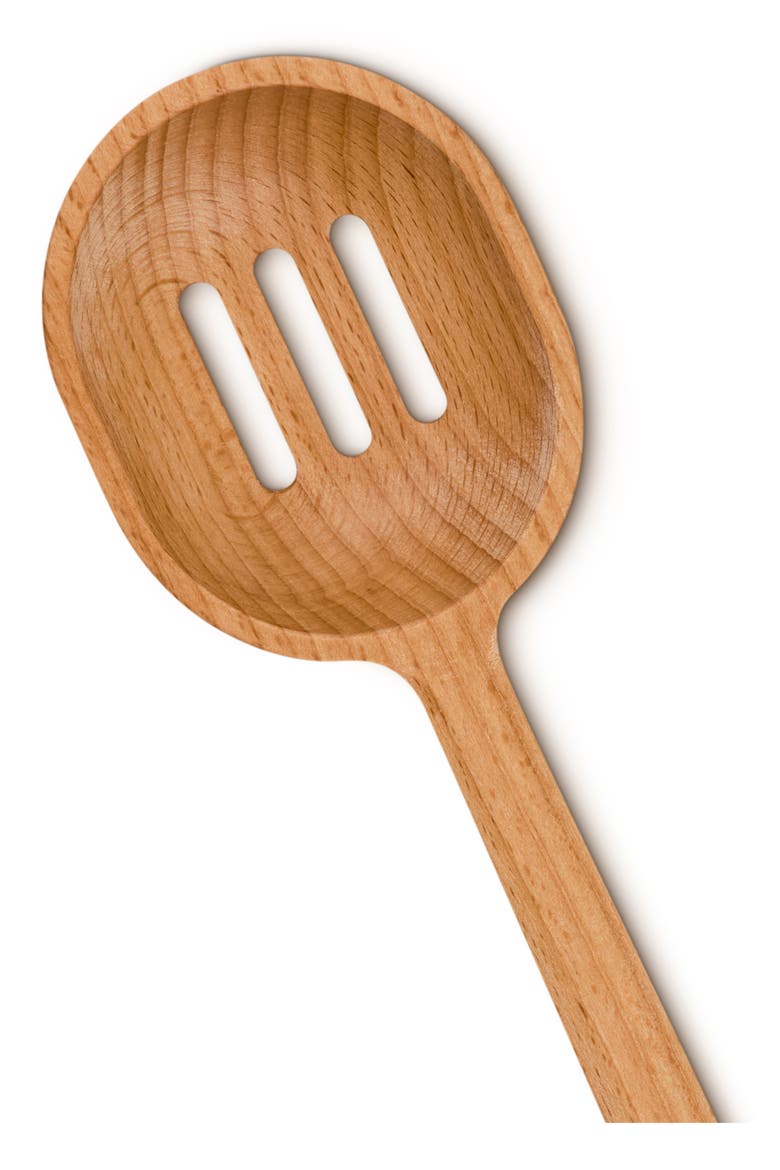 Signature Beech Wood Slotted Spoon, Alternate, color, WOOD