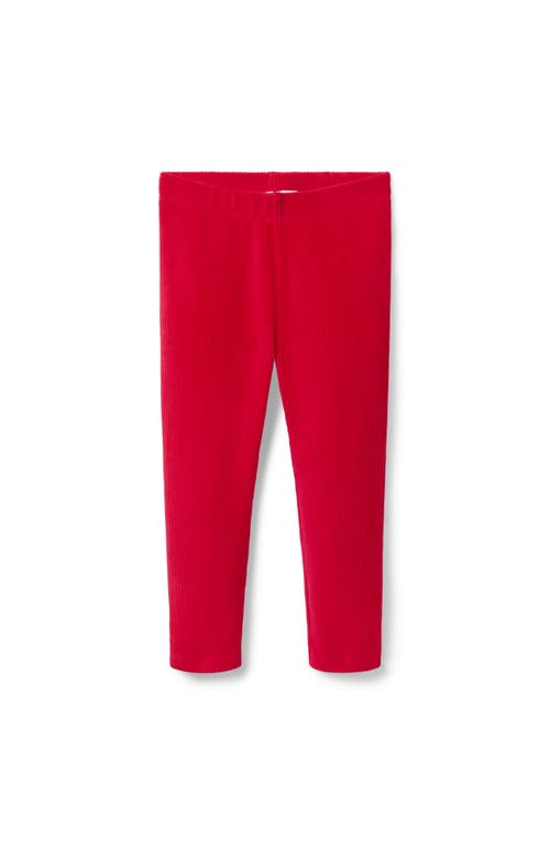 Janie And Jack Corduroy Velour Legging In Red